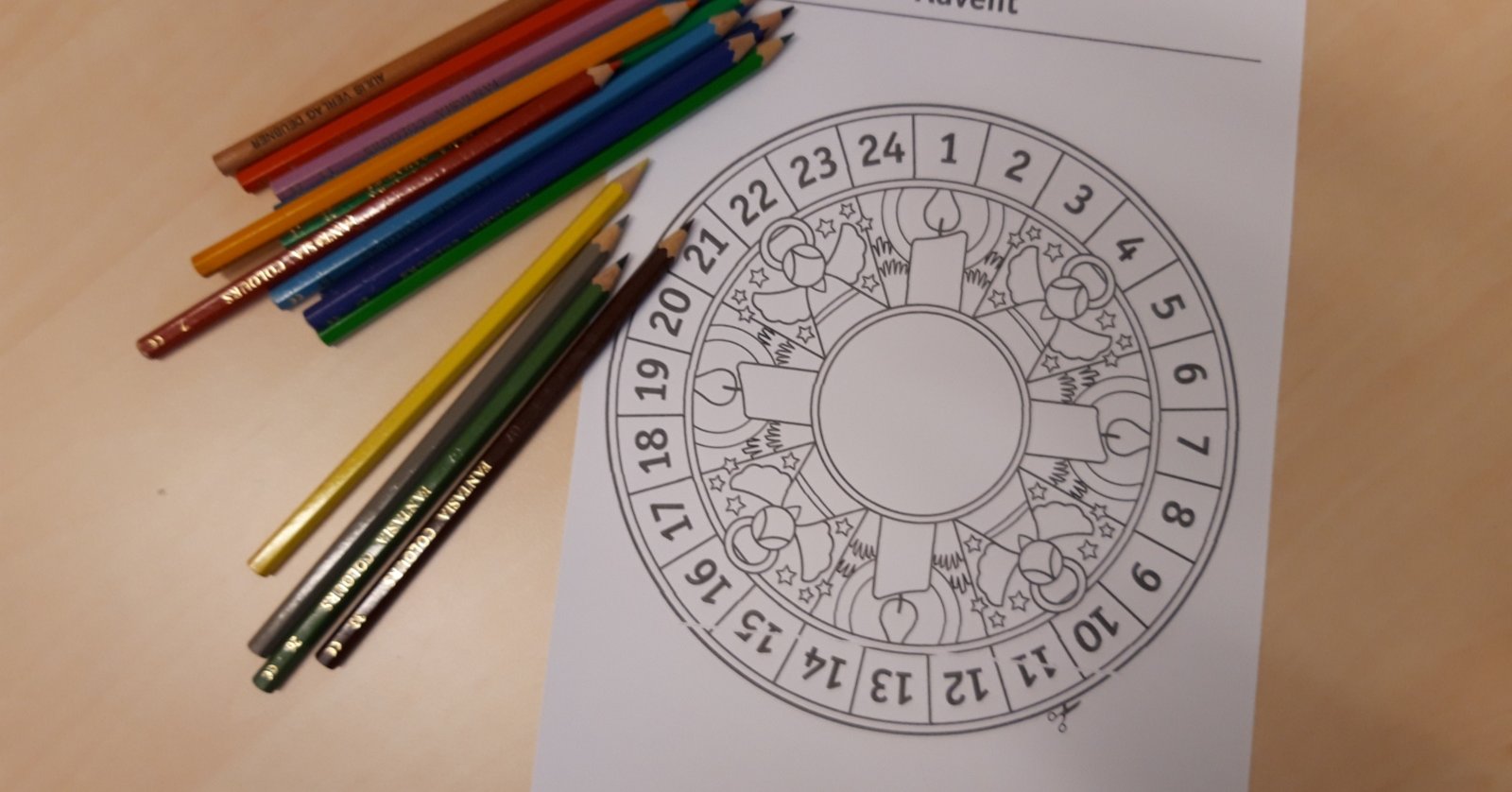 Adventskalender-Mandala