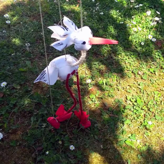 Storch-Marionette