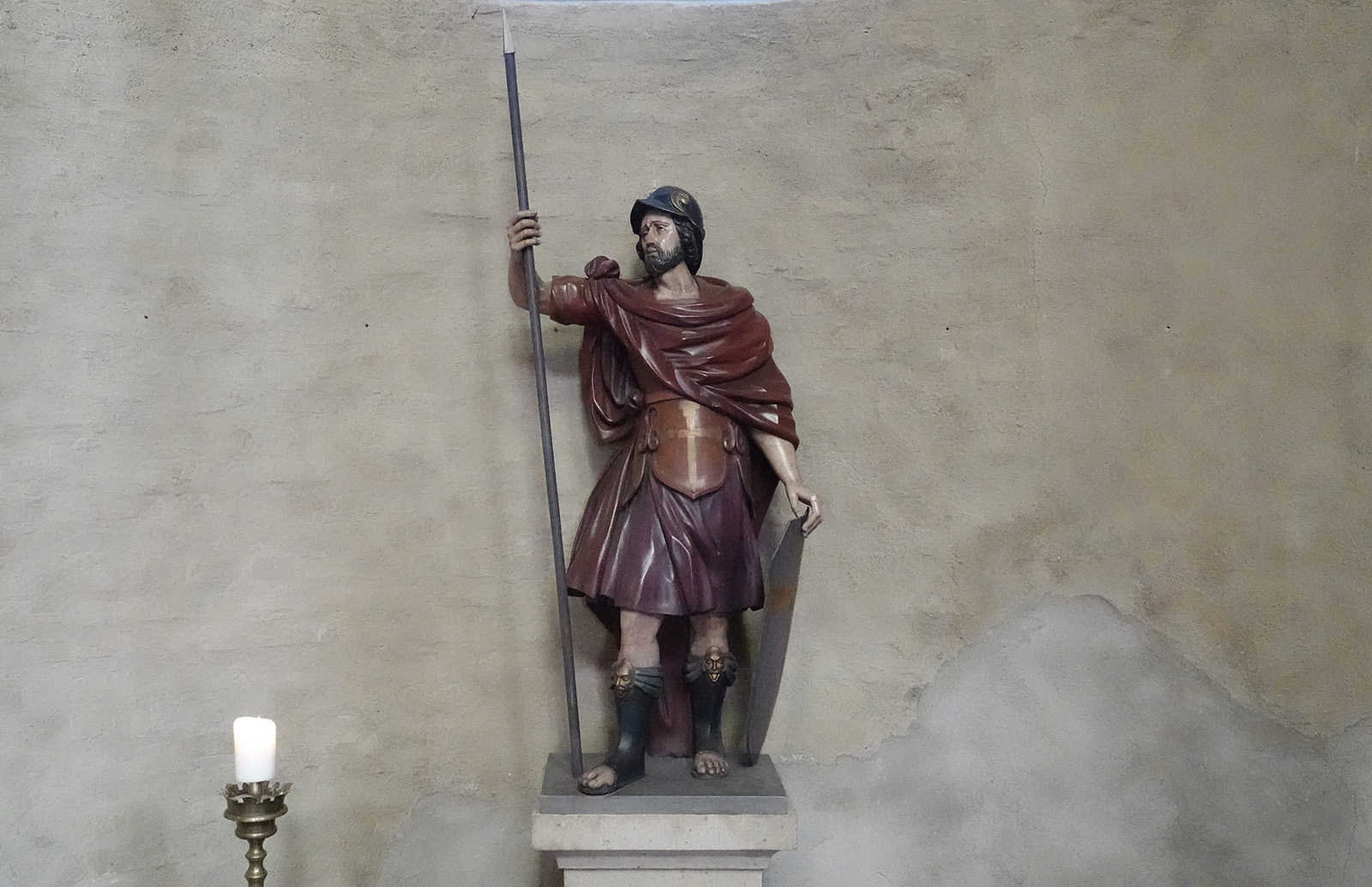 Statue des heiligen Gereon in der Kirche St. Gereon, Köln