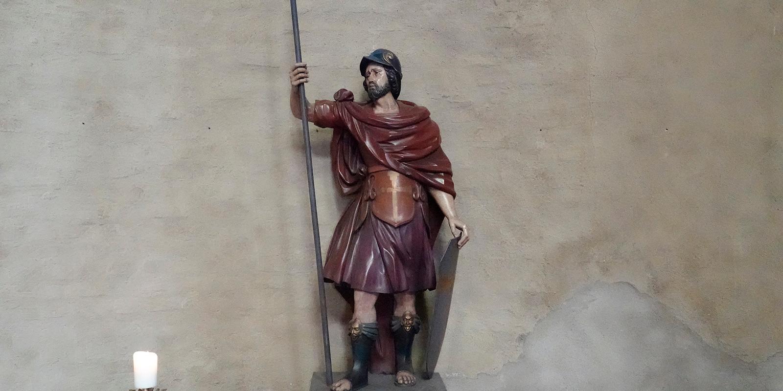 Statue des heiligen Gereon in der Kirche St. Gereon, Köln